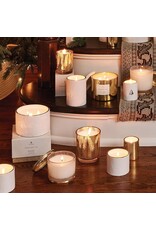Frasier Fir Candles 13oz Gold Glass w Pine Needle Design