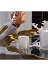 Frasier Fir Candles 2 Oz Glass Votive w Flocked Design
