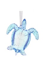 Kurt Adler Iridescent Sea Turtle Ornaments 2.75 Inch Blue