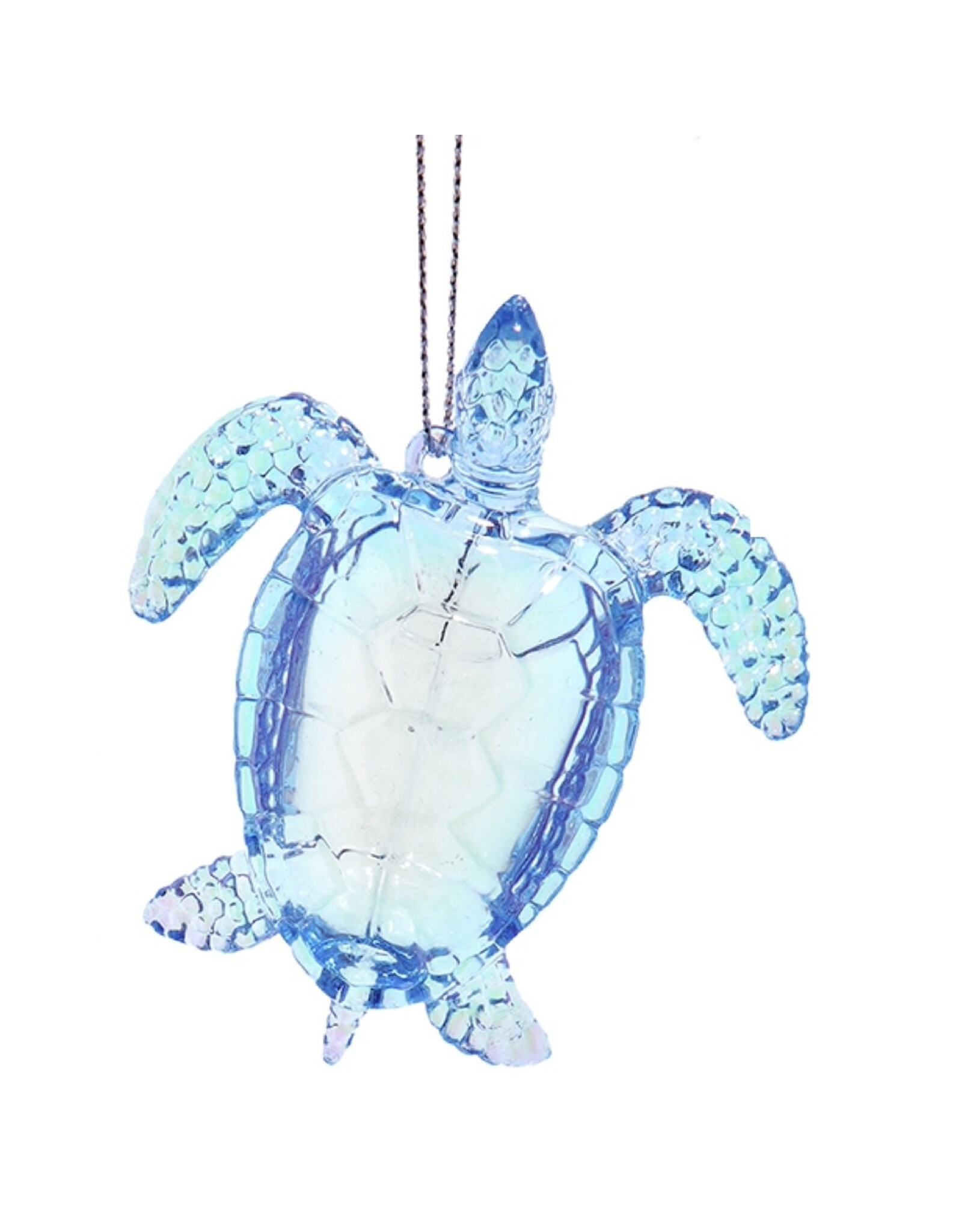 Kurt Adler Iridescent Sea Turtle Ornaments 2.75 Inch Blue