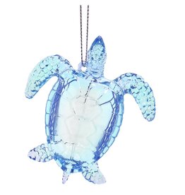 Kurt Adler Iridescent Sea Turtle Ornaments 2.75 Inch Blue