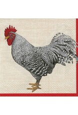 Caspari Paper Cocktail Napkins 20pk Le Coq Rooster