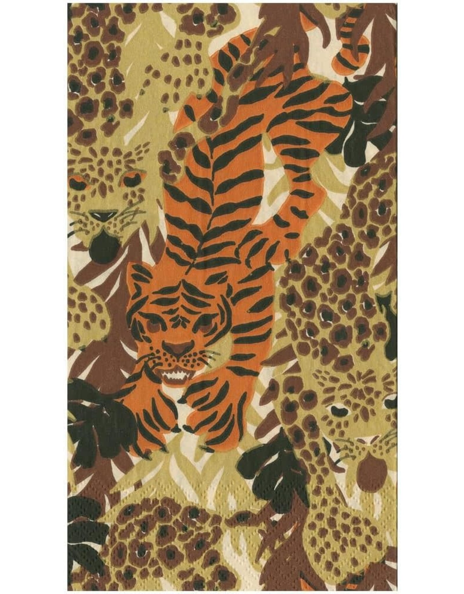 Caspari Paper Guest Towel Napkins 15pk Wild Cats