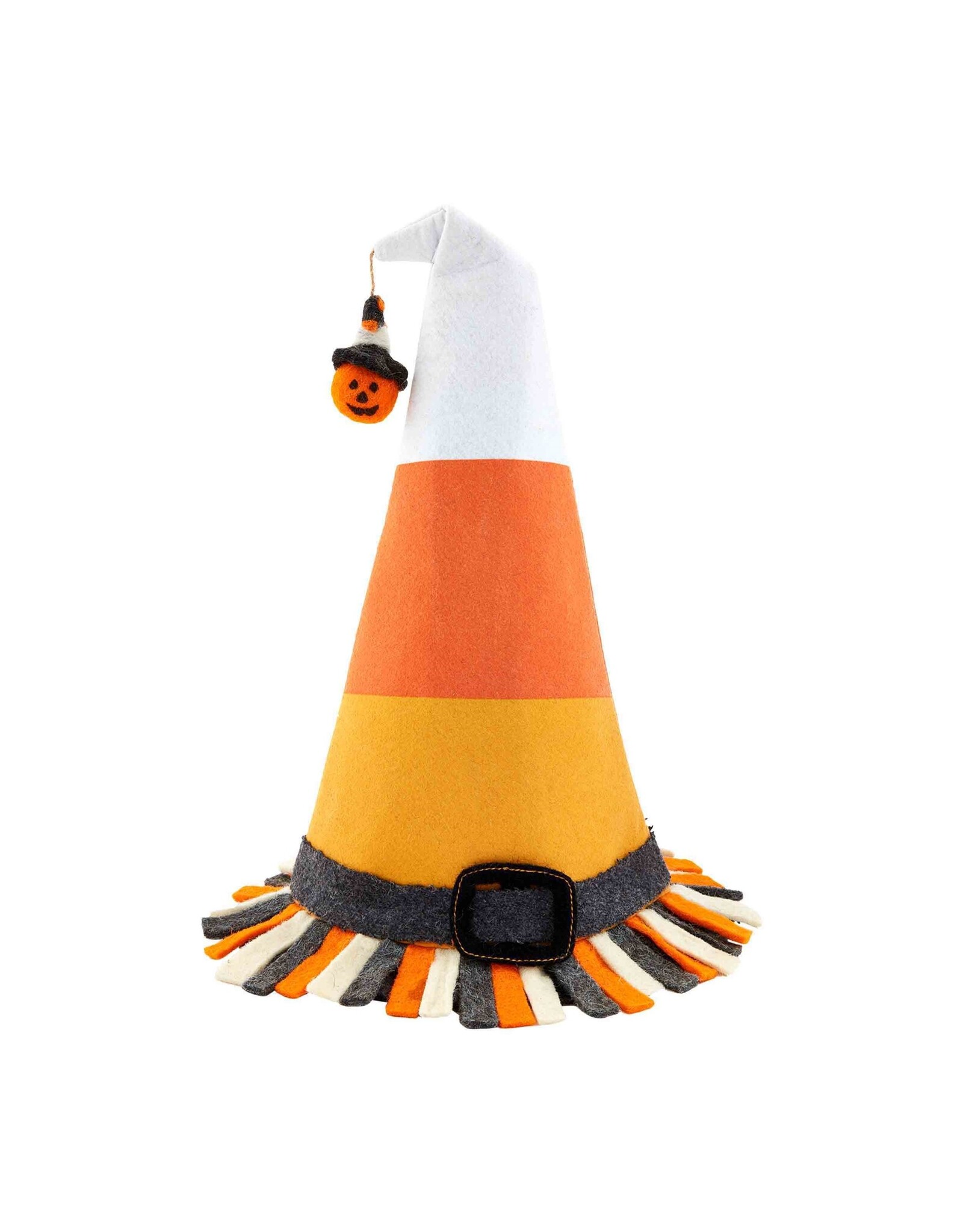 Mud Pie Halloween Decorative Candy Corn Witch Hat Sitter 14H