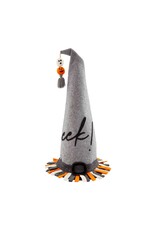 Mud Pie Halloween Decorative EEK Witch Hat Sitter 19H
