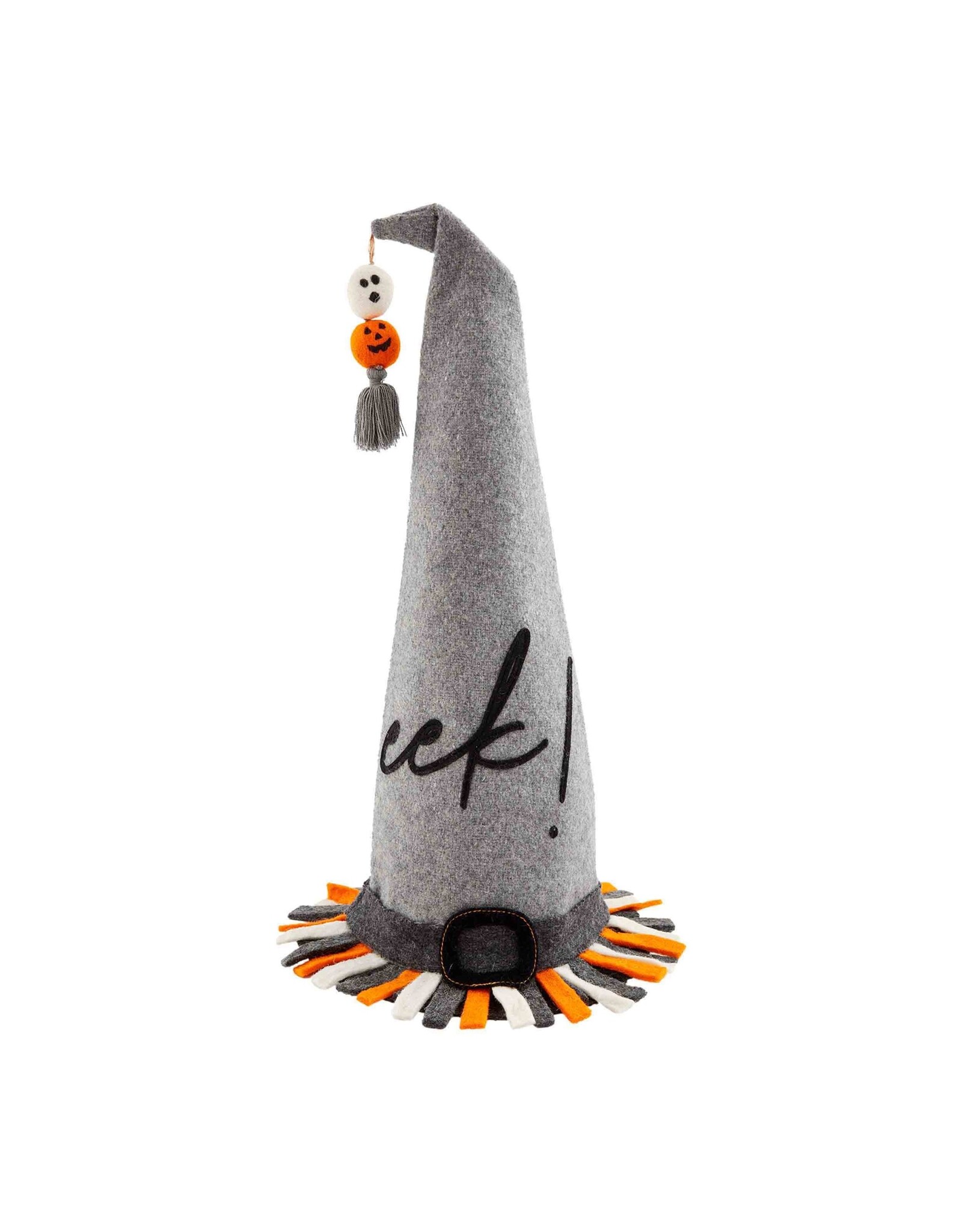 Mud Pie Halloween Decorative EEK Witch Hat Sitter 19H