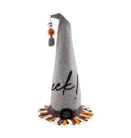 Mud Pie Halloween Decorative EEK Witch Hat Sitter 19H