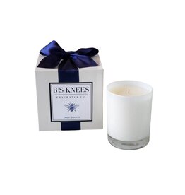 B's Knees Fragrance Candles 1 Wick White Glass | Blue Moon Scent