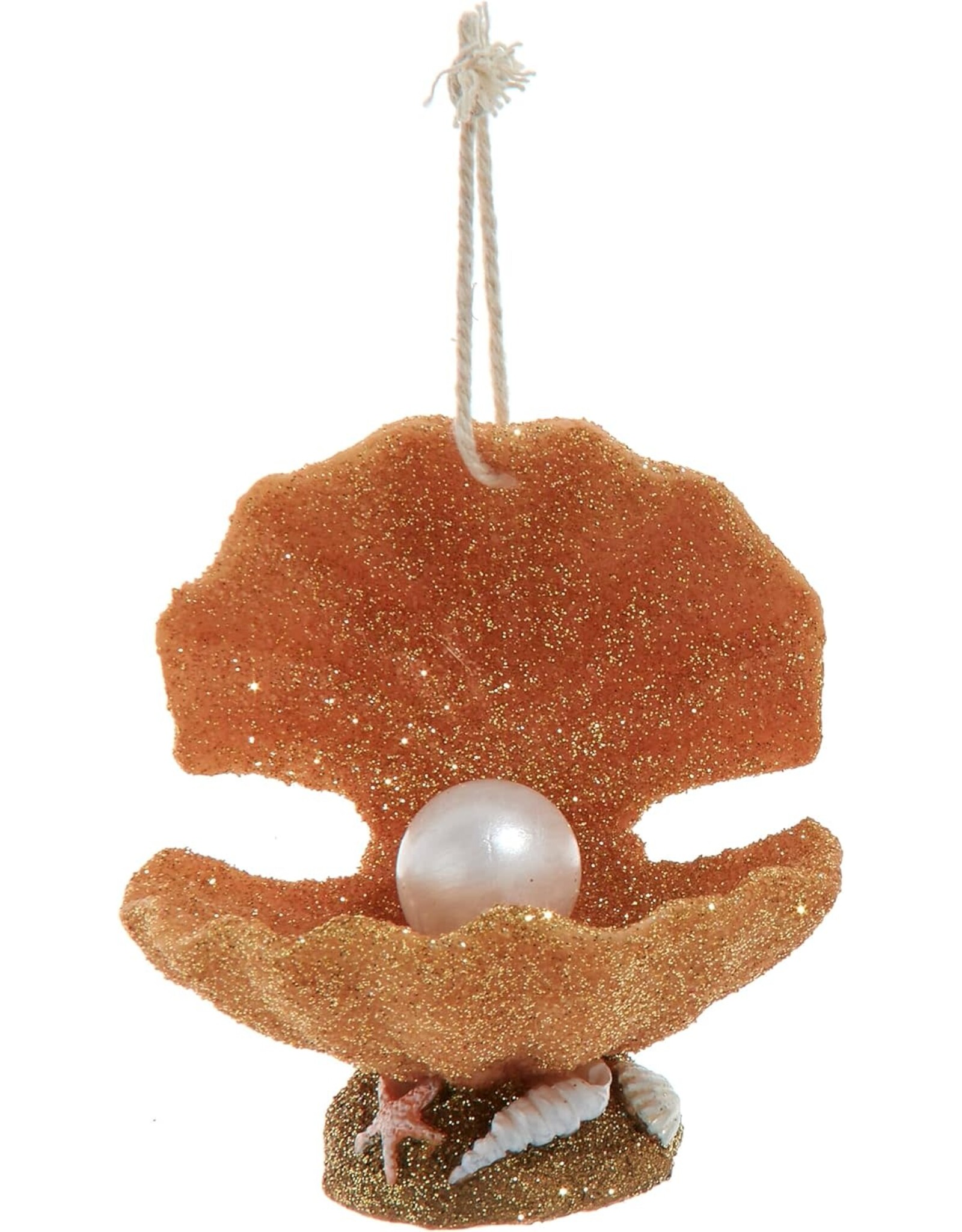 Kurt Adler Sand Sculpted Shell Christmas Ornament 3.5 Inch