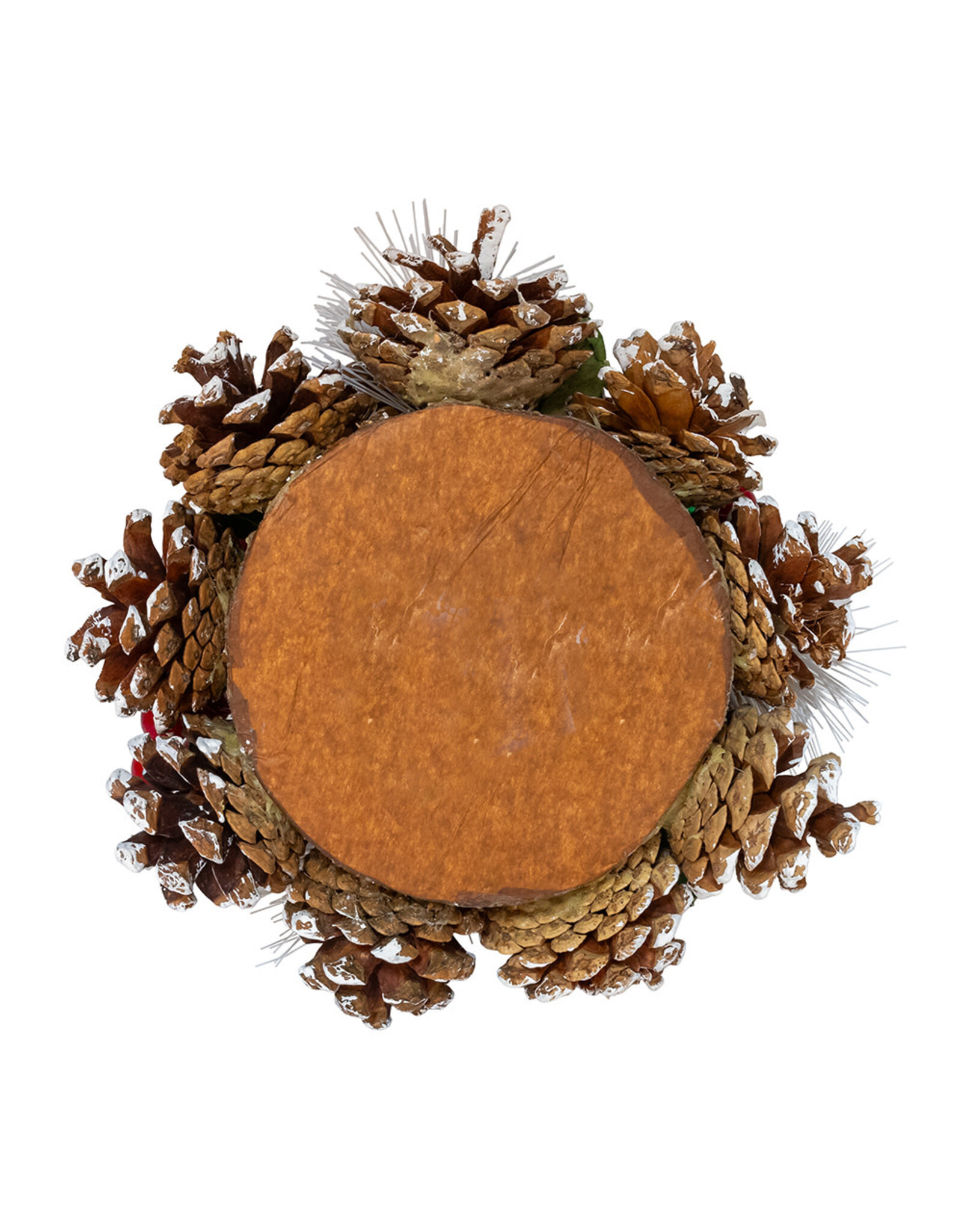 Kurt Adler Christmas Tea Light Candle Holder | Pinecone and Berry