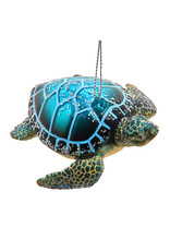 Kurt Adler Glass Sea Turtle Ornament 3.5 Inch