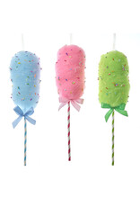 Kurt Adler Cotton Candy Pick Ornaments 13 Inches Set of 3 Assorted