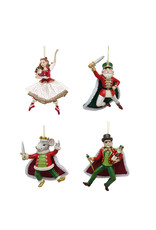 Kurt Adler The Nutcracker Suite Ballet Ornaments Set of 4 Assorted