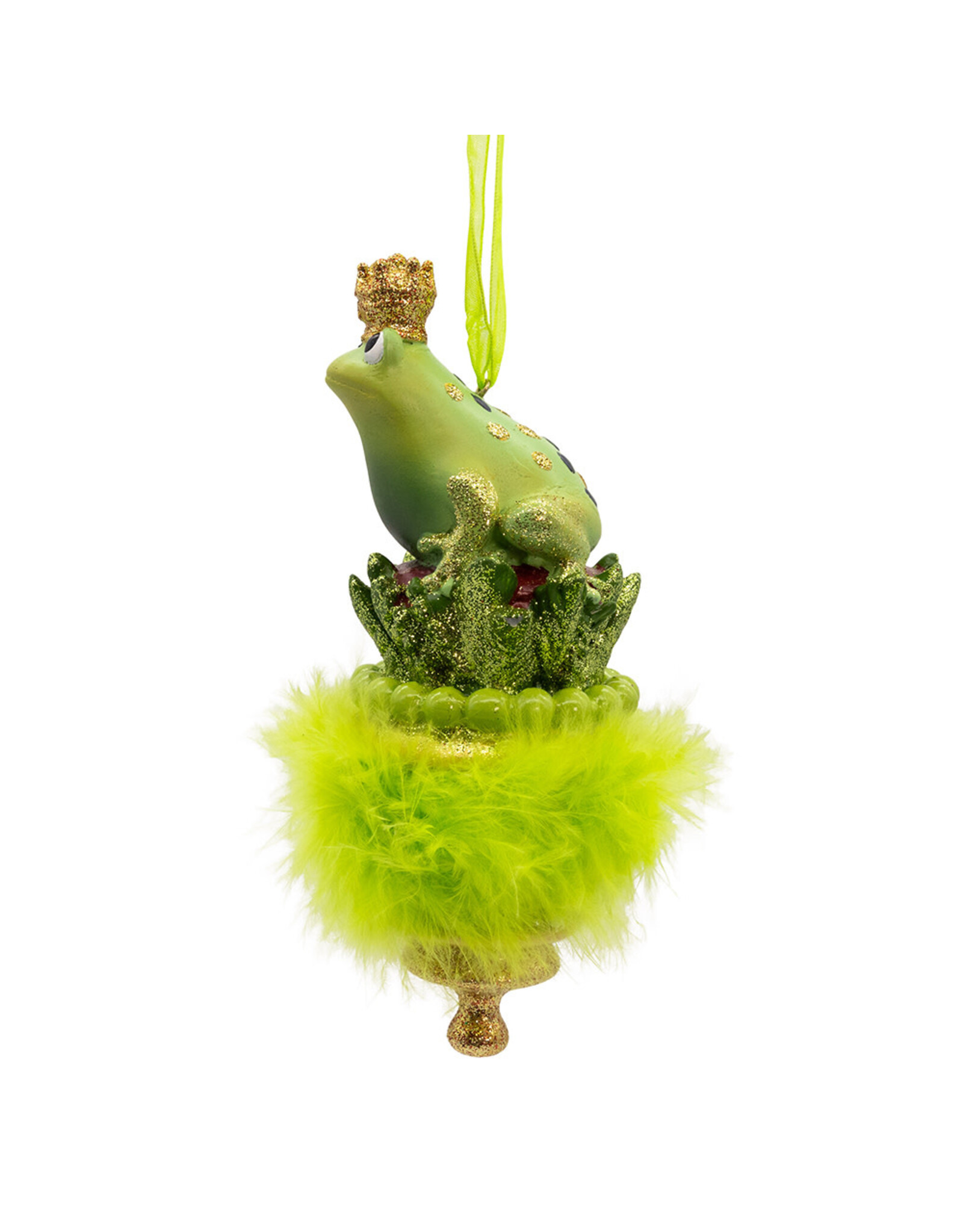 Kurt Adler Holly Hats Frog Prince Hat Ornament 6 Inch