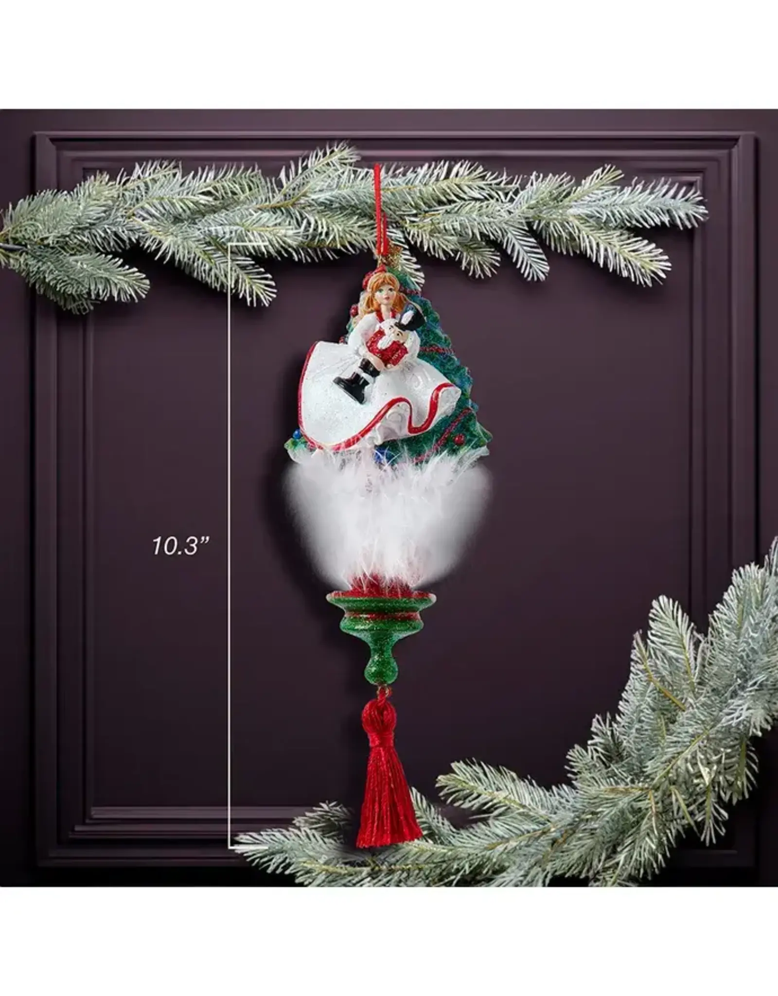 Kurt Adler Holly Hats Clara Nutcracker Suite Ornament 10 Inch