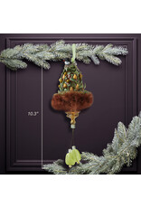 Kurt Adler Holly Hats Partridge In A Pear Tree Ornament 10 Inch