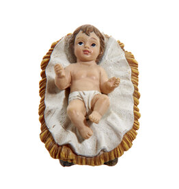 Kurt Adler Baby Jesus Miniature 2 Inch Figurine w Sacred Cradle Set