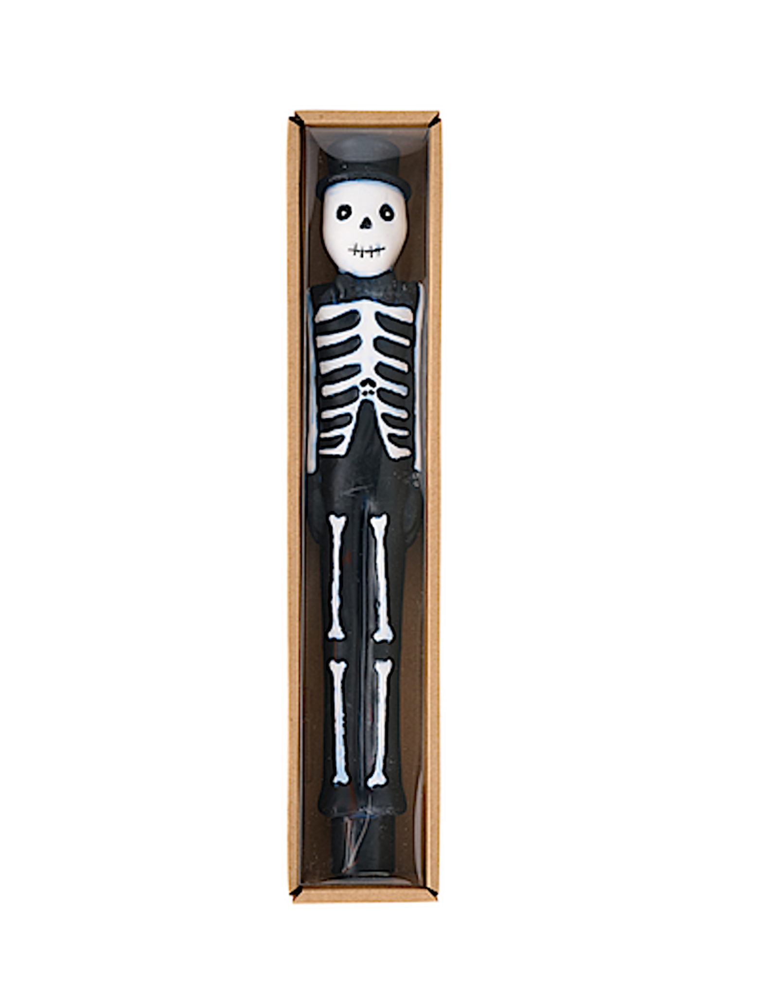 Mud Pie Halloween Taper Candles | Skeleton Halloween Taper Candle 10 Inch