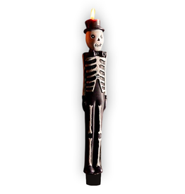 Mud Pie Halloween Taper Candles | Skeleton Halloween Taper Candle 10 Inch