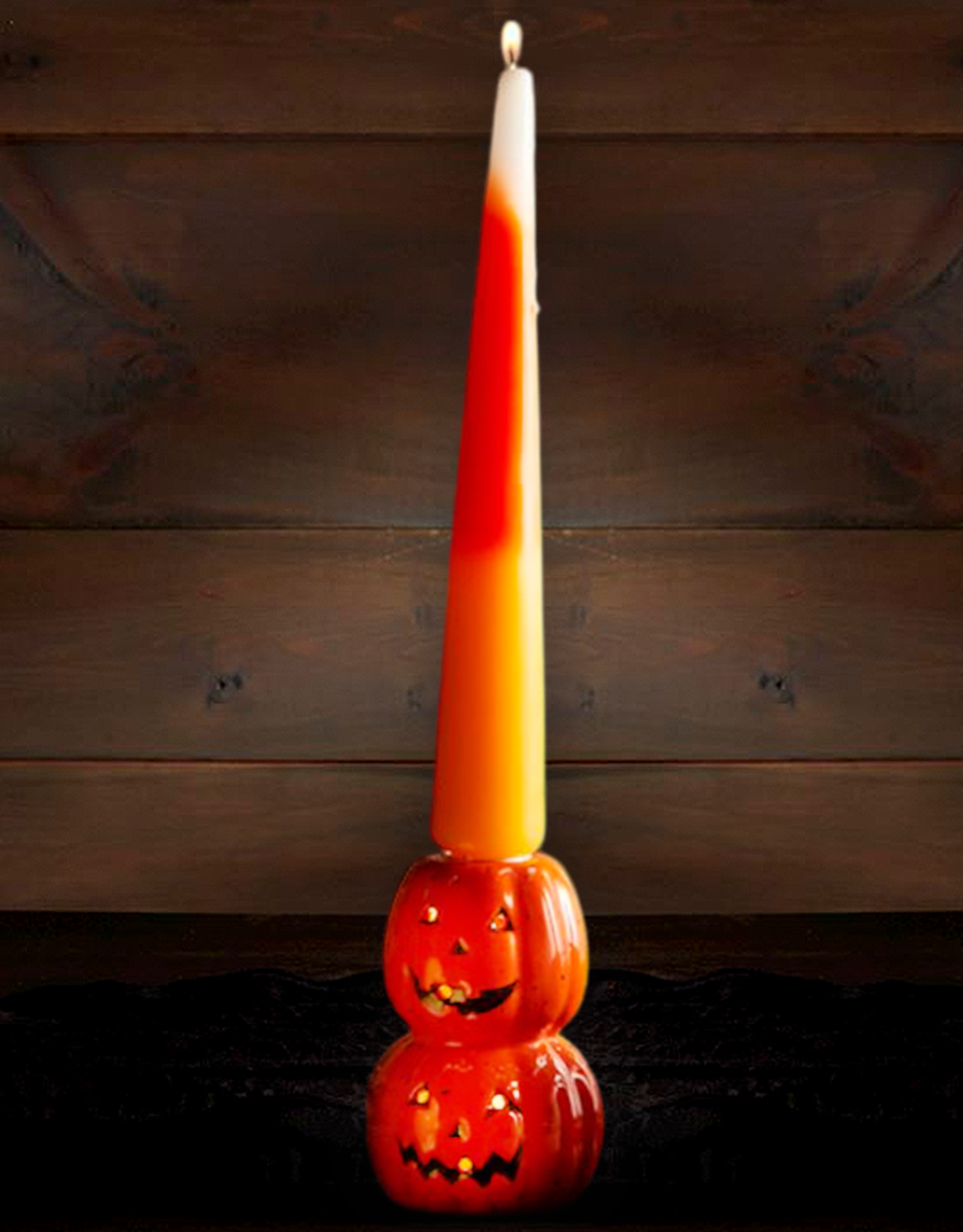 Mud Pie Halloween Taper Candles | Candy Corn Halloween Taper Candle 10 Inch