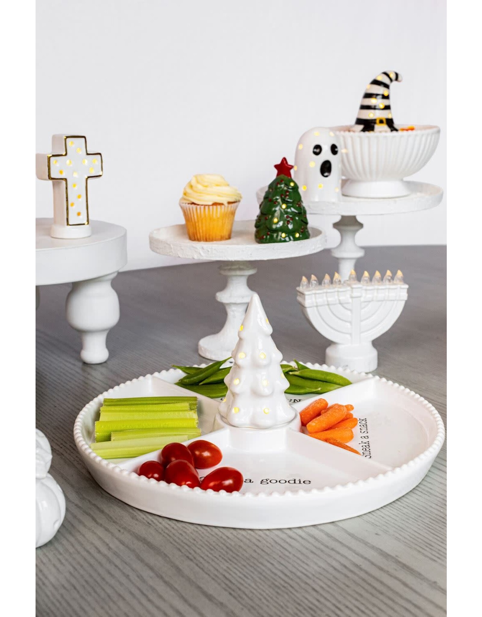 Mud Pie Ghost Light-Up Sitter Halloween Decoration