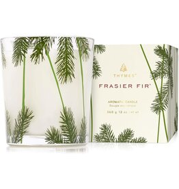 Frasier Fir Candles 13oz Glass w Pine Needle Design