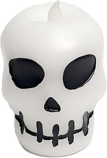 Mud Pie Halloween Flameless Candle Skeleton 3.5x3 Halloween Decoration