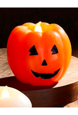 Mud Pie Halloween Flameless Candle Jack-O-Lantern Pumpkin Decor