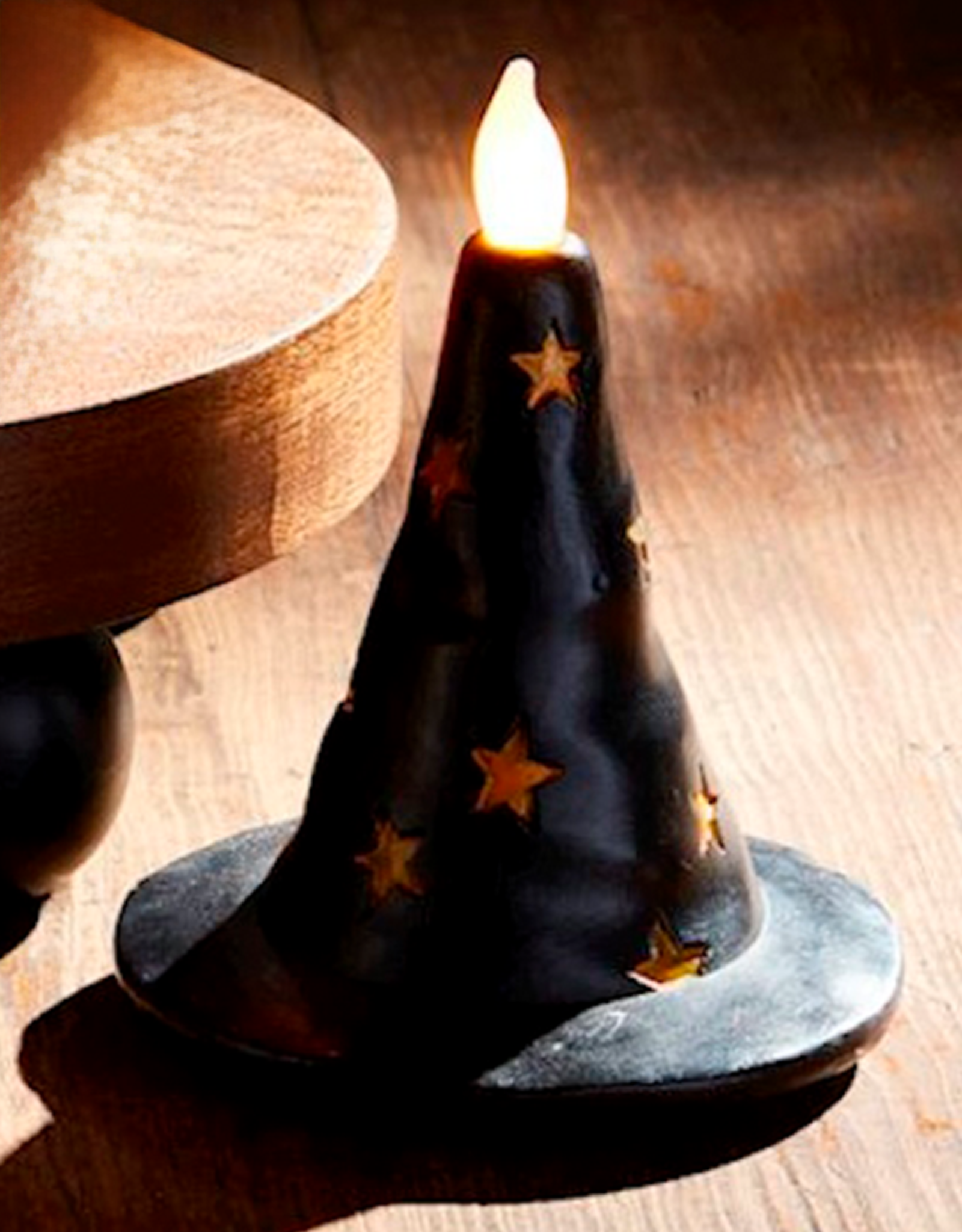 Mud Pie Halloween Flameless Candle Witch Hat Halloween Decoration