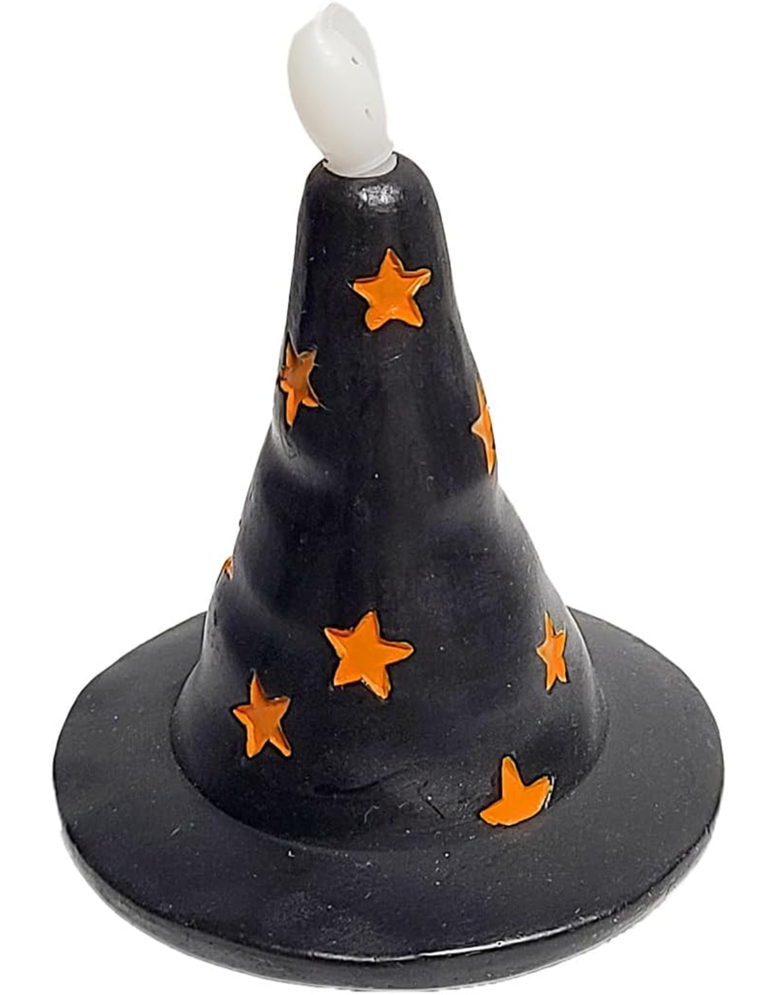 Mud Pie Halloween Flameless Candle Witch Hat Halloween Decoration
