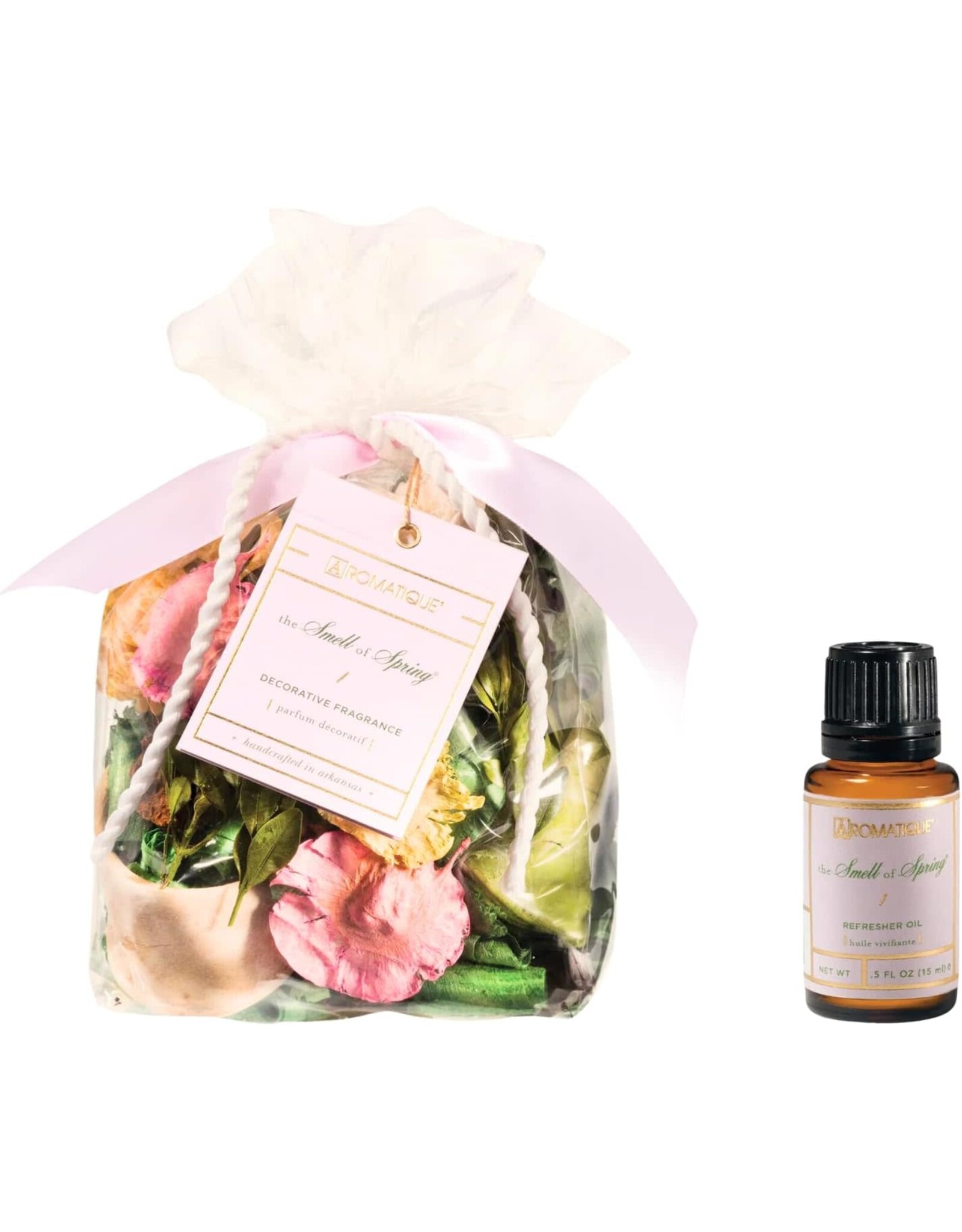 Aromatique The Smell of Spring Potpourri 6oz Bag W 15ml Refresher Oil