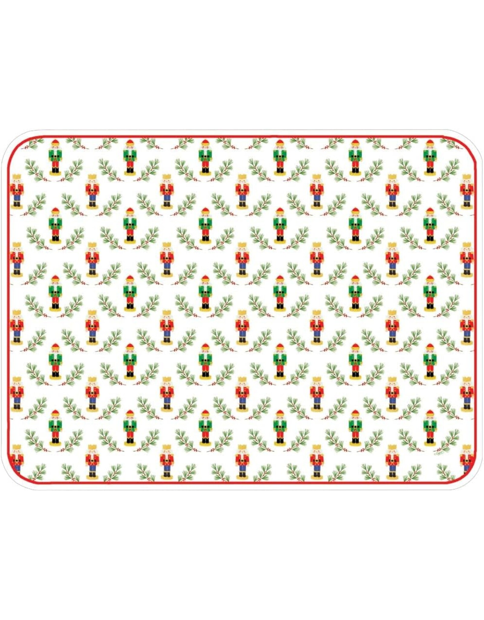 Caspari Christmas Paper Placemats 12pk Little Nutcracker