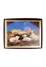Caspari Boxed Christmas Cards 15pk Baby Jesus In The Manger