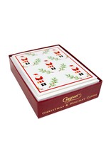 Caspari Boxed Christmas Cards 15pk Little Santas