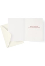 Caspari Boxed Christmas Cards 15pk Safari Tree