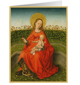 Caspari Boxed Christmas Cards 15pk Maria Of The Rose Bush