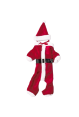 Kurt Adler Dog Christmas Costume | Dog Santa Suit Set SM