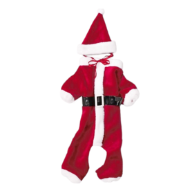 Kurt Adler Dog Christmas Costume | Dog Santa Suit Set SM