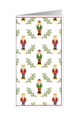 Caspari Christmas Money Holder Card 1ct Little Nutcrackers Money Card