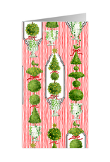 Caspari Christmas Money Holder Card 1ct Eloise Money Card