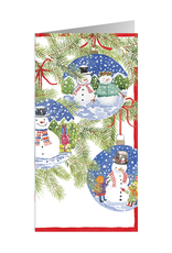 Caspari Christmas Money Holder Card 1ct Snowman Ornaments Money Card