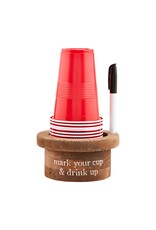 Mud Pie Mark Your Cup | Disposable Cup Holder And Marker Set