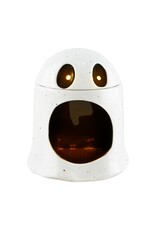 Mud Pie Halloween Candy Container Open Mouth Ghost Musical w Lights