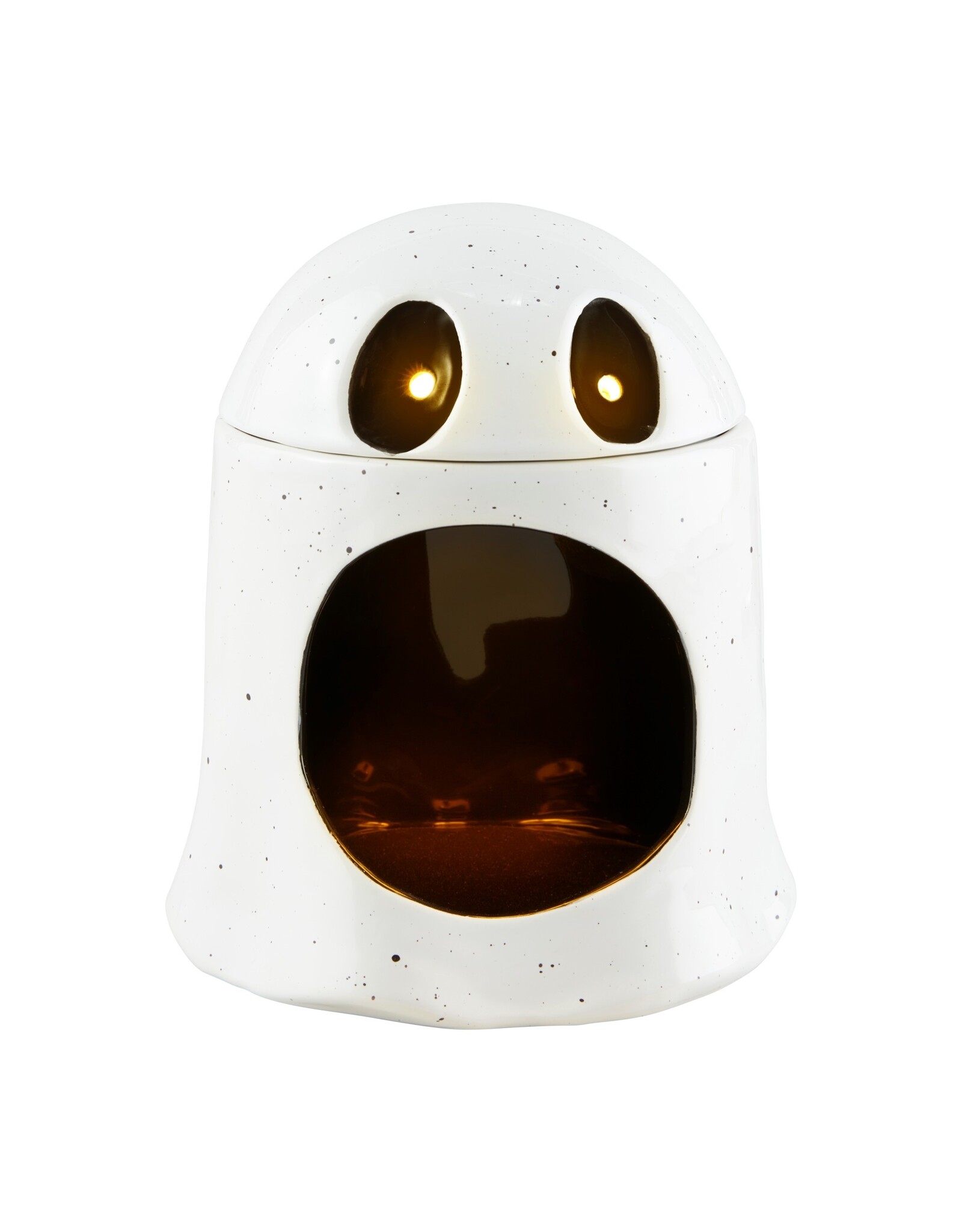 Mud Pie Halloween Candy Container Open Mouth Ghost Musical w Lights