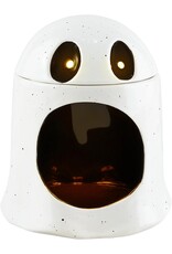 Mud Pie Halloween Candy Container Open Mouth Ghost Musical w Lights