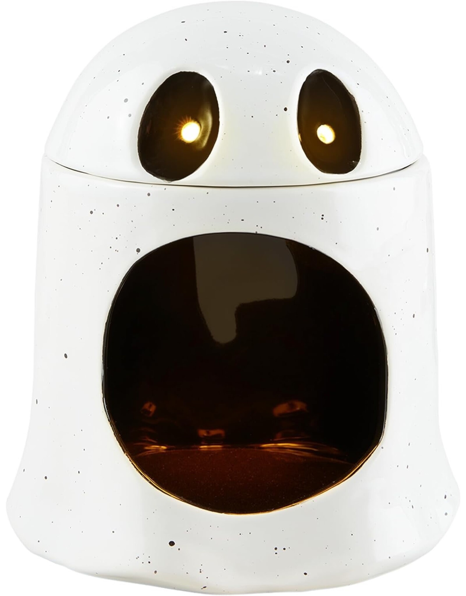 Mud Pie Halloween Candy Container Open Mouth Ghost Musical w Lights