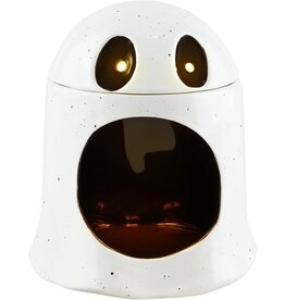 Mud Pie Halloween Candy Container Open Mouth Ghost Musical w Lights