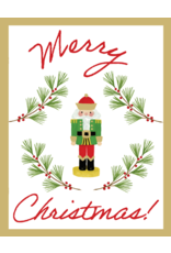 Caspari Little Nutcracker Merry Christmas Gift Enclosure Cards 4pk