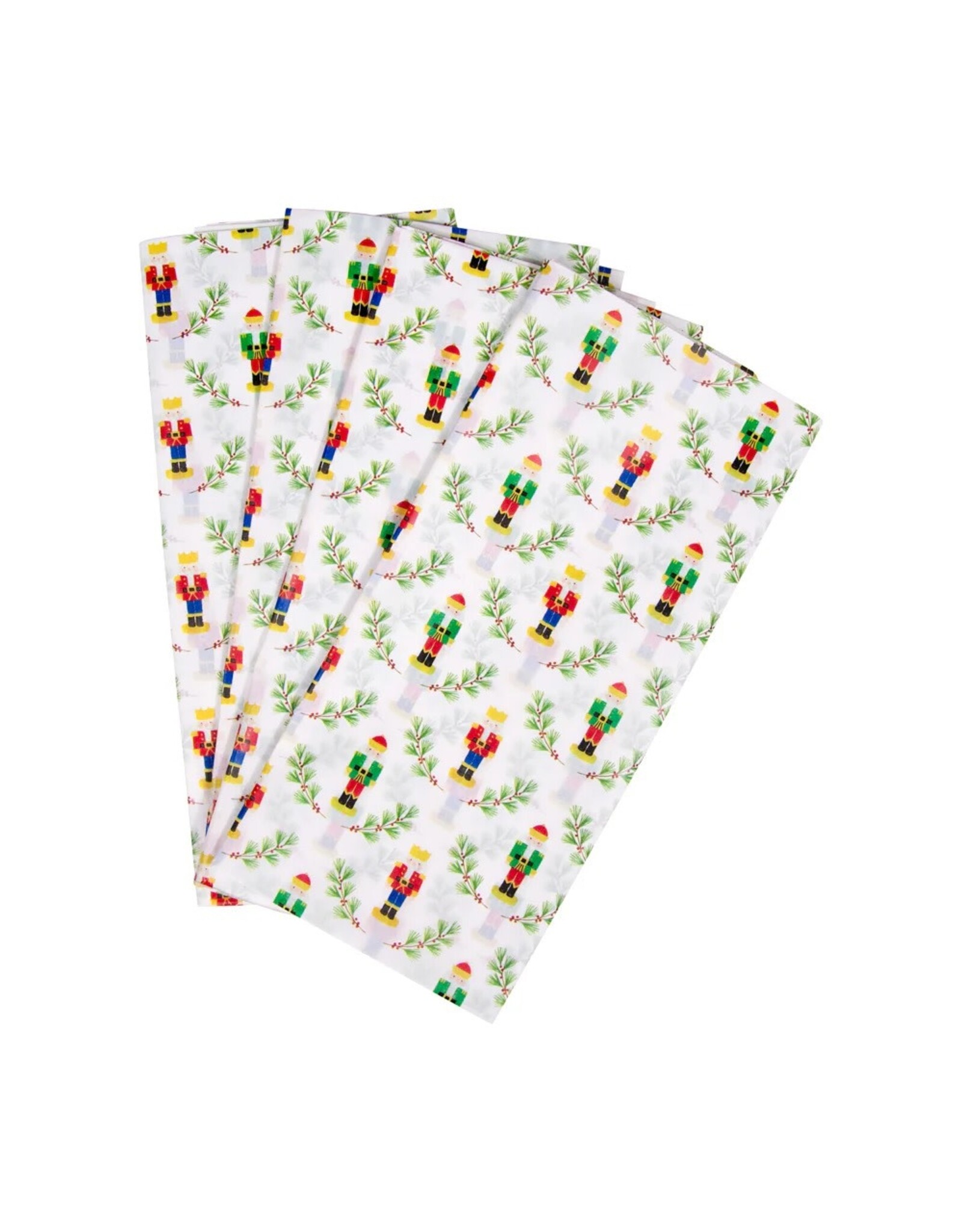 Caspari Christmas Gift Tissue Paper 4 Sheets Little Nutcracker