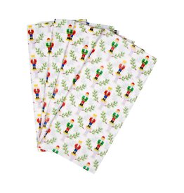 Caspari Christmas Gift Tissue Paper 4 Sheets Little Nutcracker